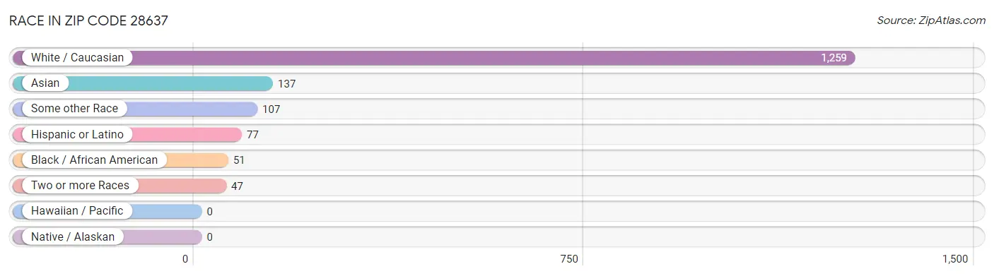 Race in Zip Code 28637