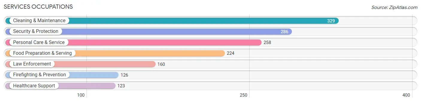 Services Occupations in Zip Code 28713