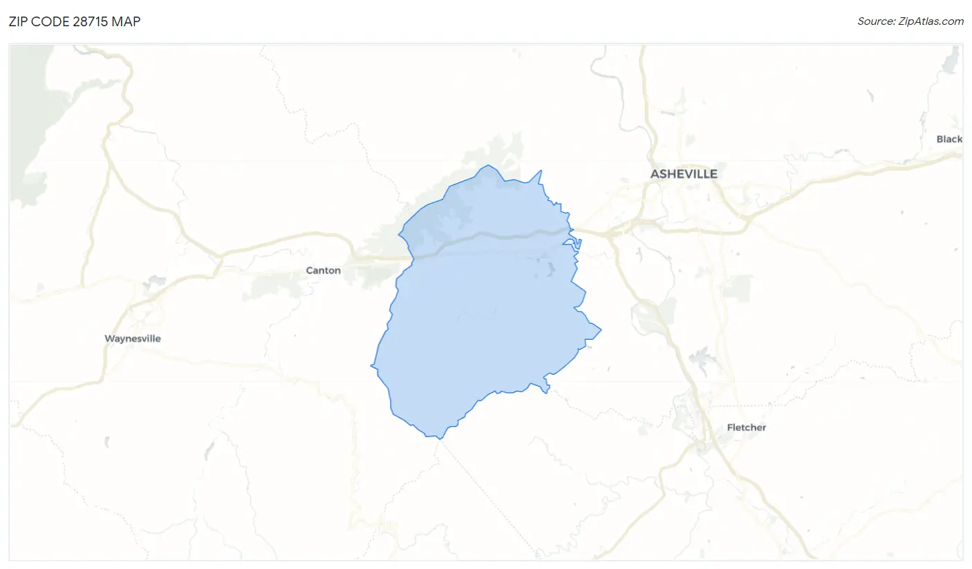 Zip Code 28715 Map