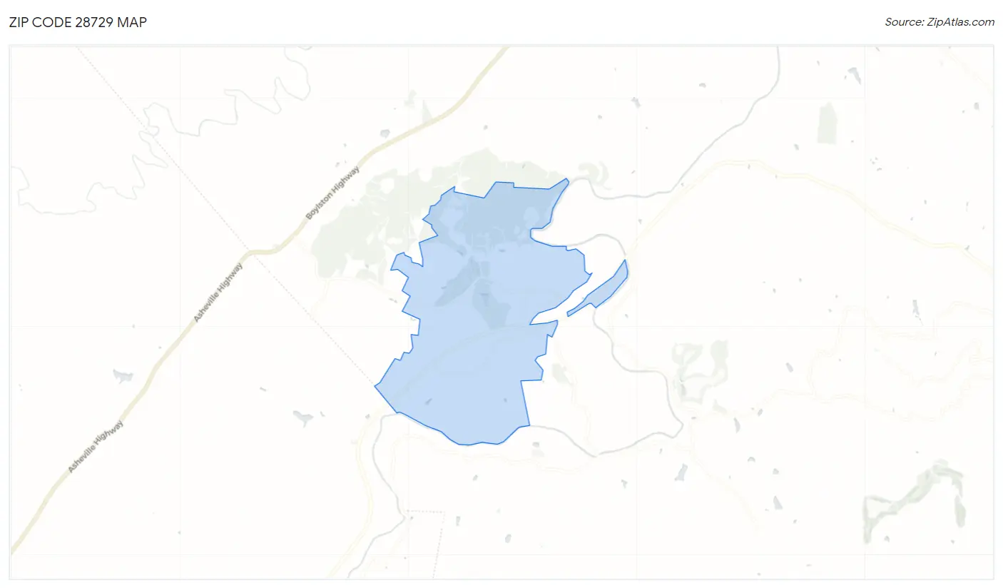 Zip Code 28729 Map