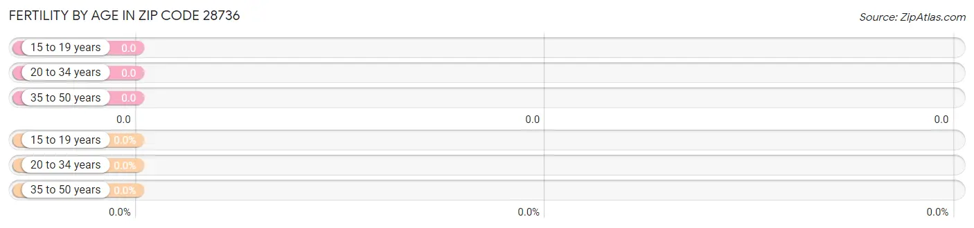 Female Fertility by Age in Zip Code 28736