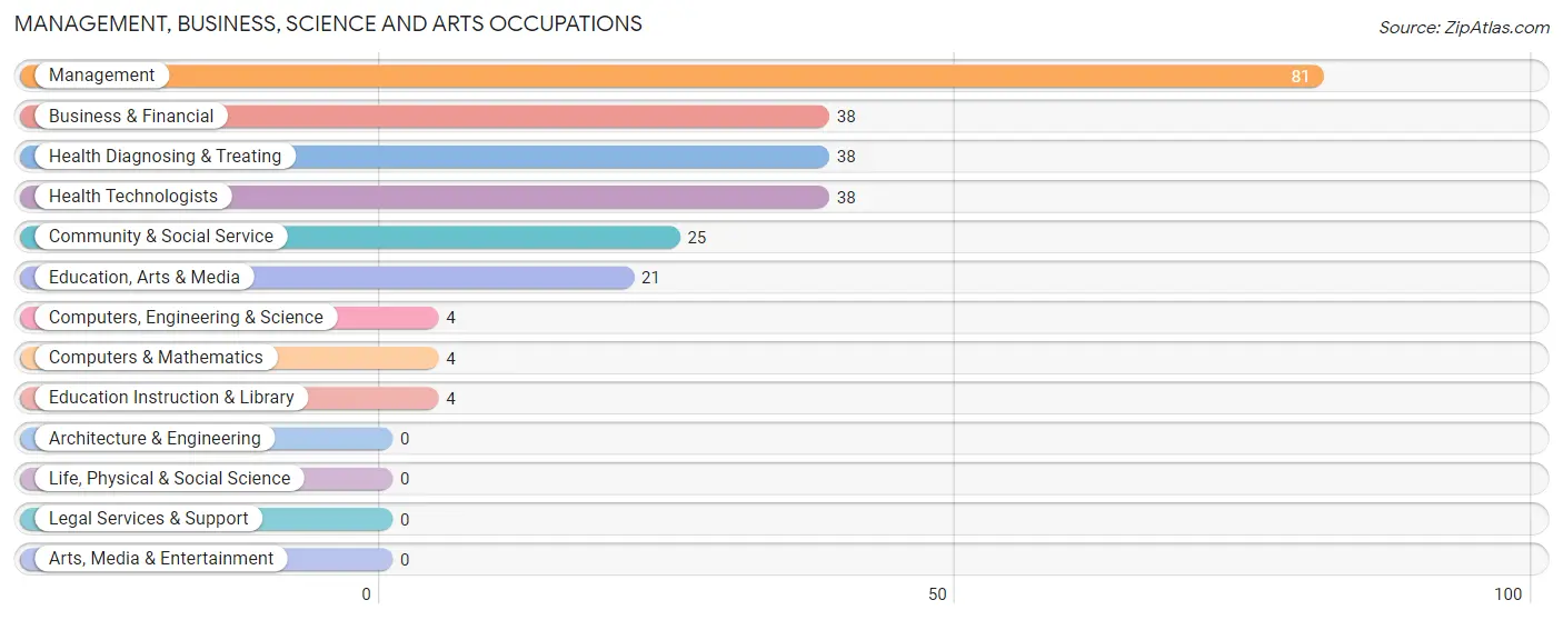 Management, Business, Science and Arts Occupations in Zip Code 28740