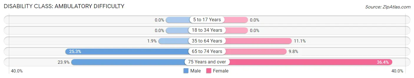 Disability in Zip Code 28746: <span>Ambulatory Difficulty</span>