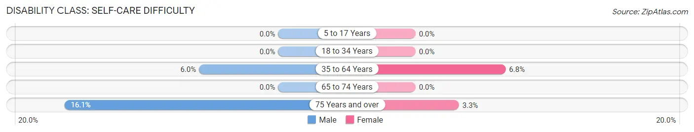 Disability in Zip Code 28763: <span>Self-Care Difficulty</span>