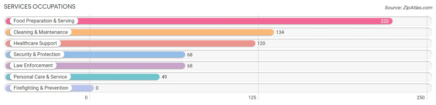 Services Occupations in Zip Code 28777