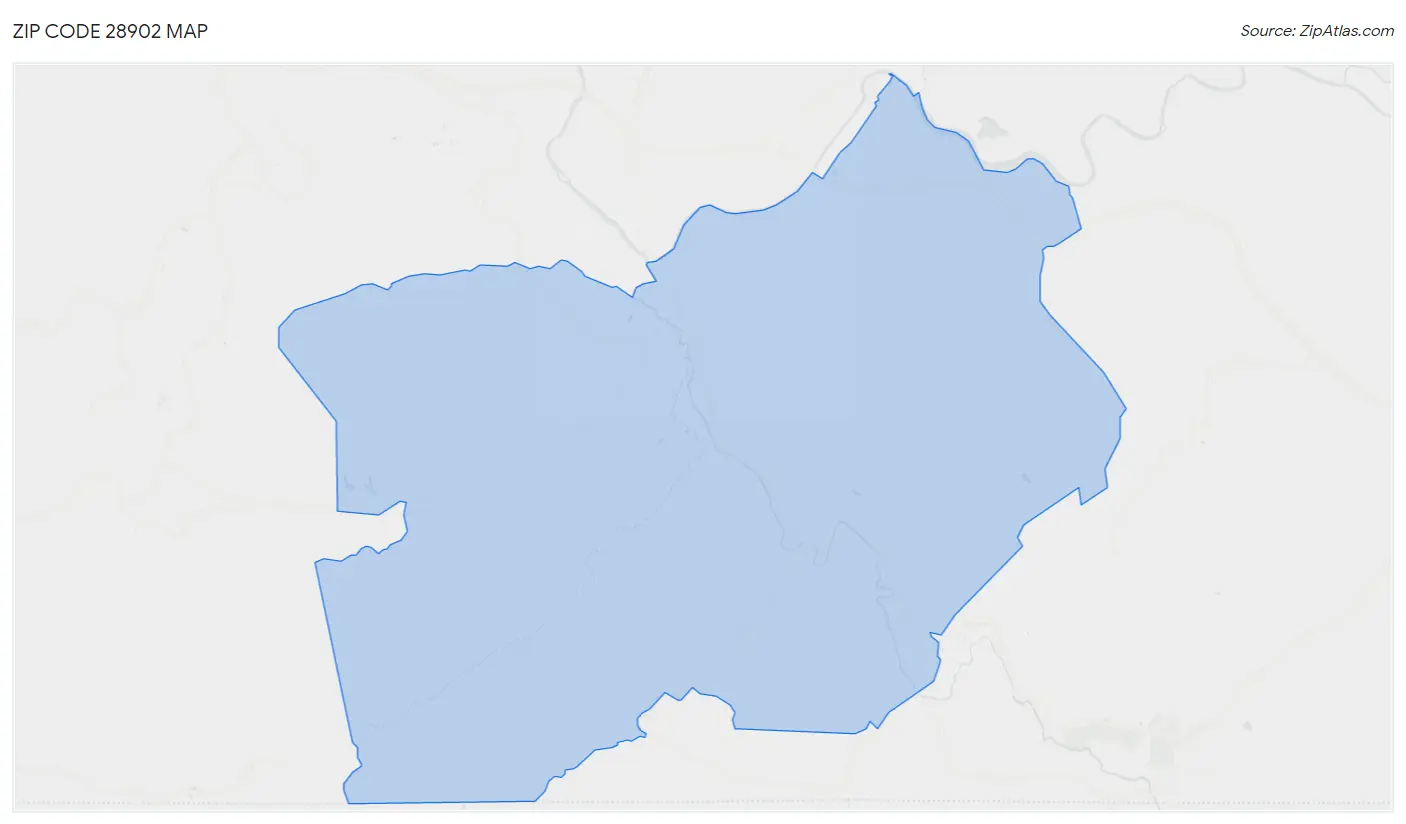 Zip Code 28902 Map