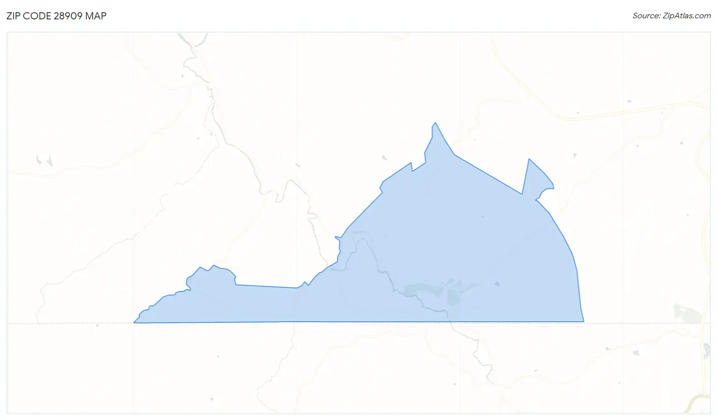 Zip Code 28909 Map