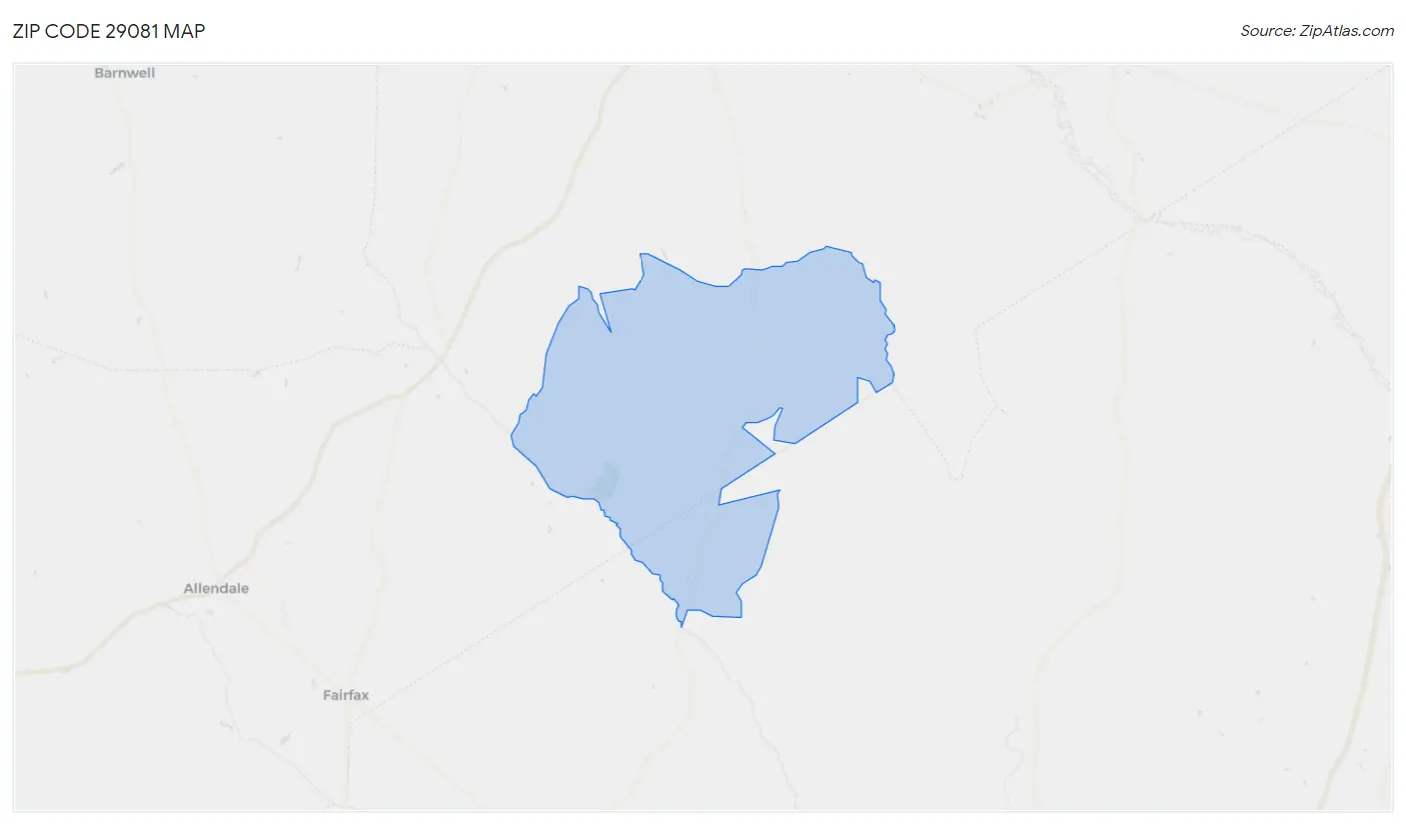 Zip Code 29081 Map