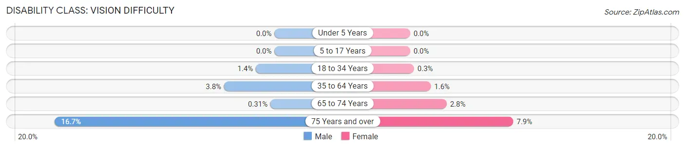 Disability in Zip Code 29169: <span>Vision Difficulty</span>