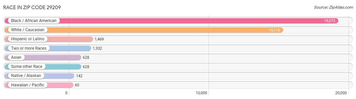 Race in Zip Code 29209