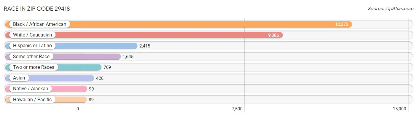 Race in Zip Code 29418