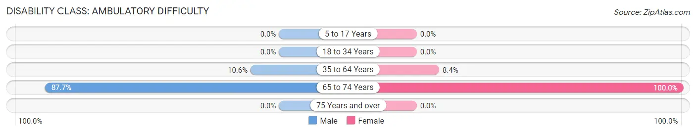 Disability in Zip Code 29434: <span>Ambulatory Difficulty</span>