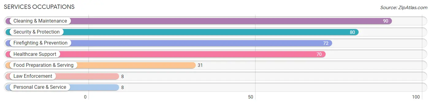 Services Occupations in Zip Code 29435