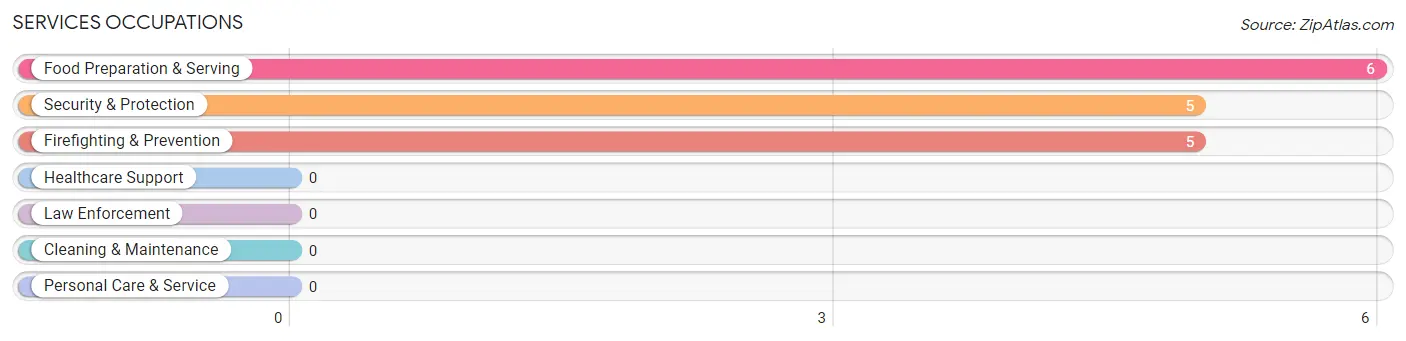 Services Occupations in Zip Code 29439