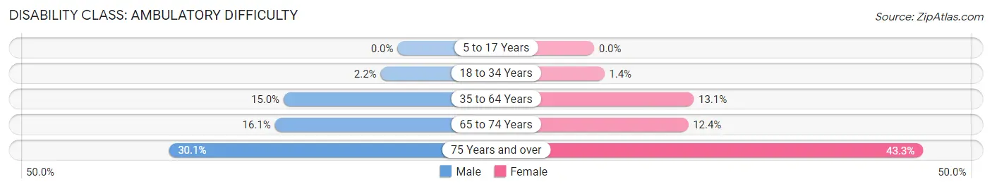 Disability in Zip Code 29440: <span>Ambulatory Difficulty</span>