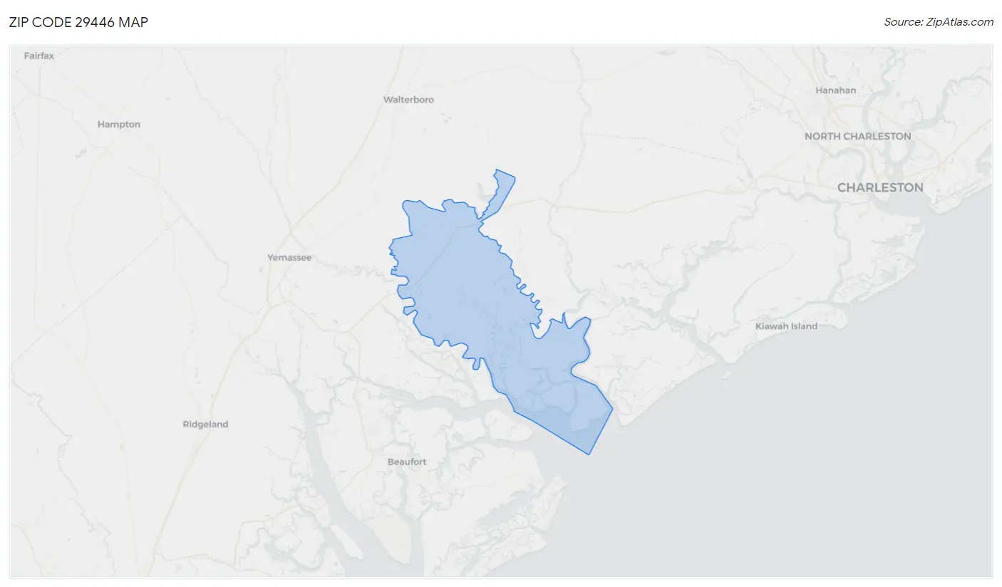 Zip Code 29446 Map