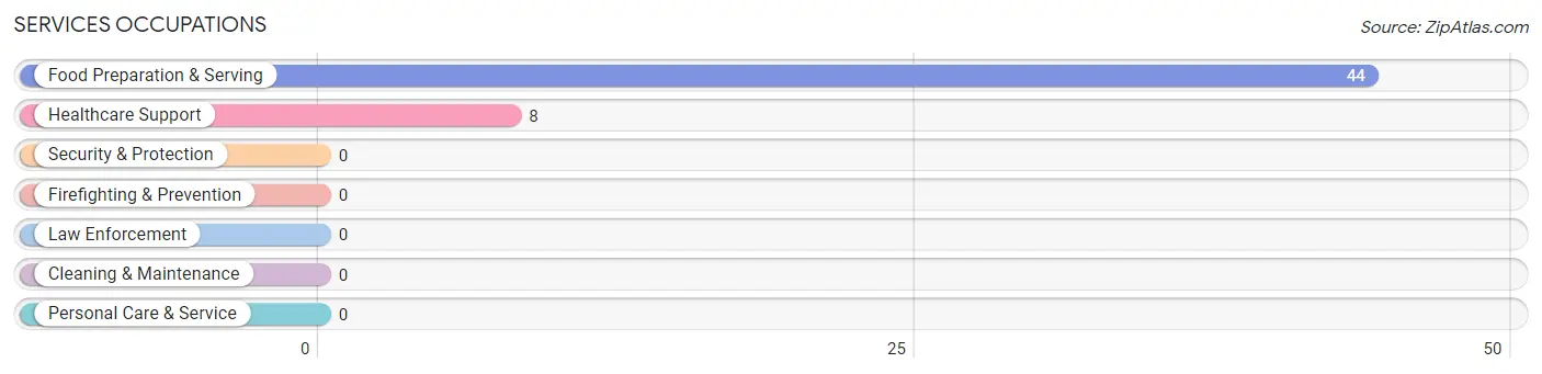 Services Occupations in Zip Code 29471