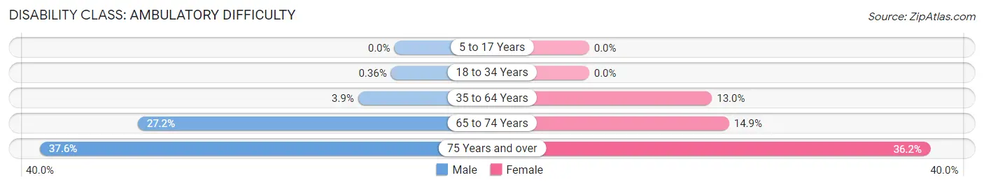 Disability in Zip Code 29472: <span>Ambulatory Difficulty</span>