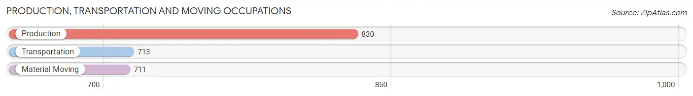 Production, Transportation and Moving Occupations in Zip Code 29532