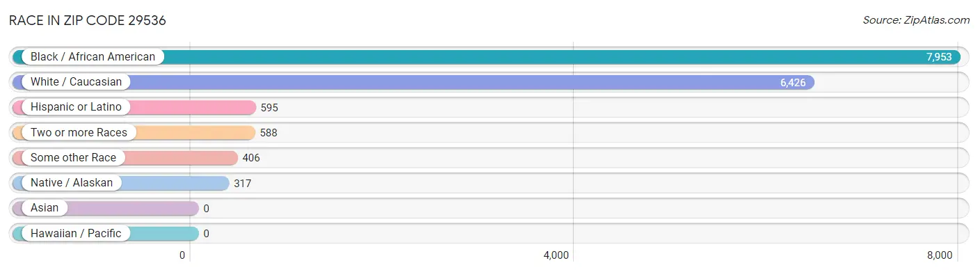Race in Zip Code 29536