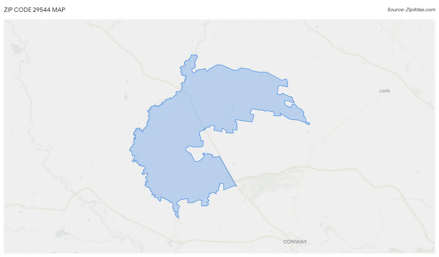 Zip Code 29544 Map