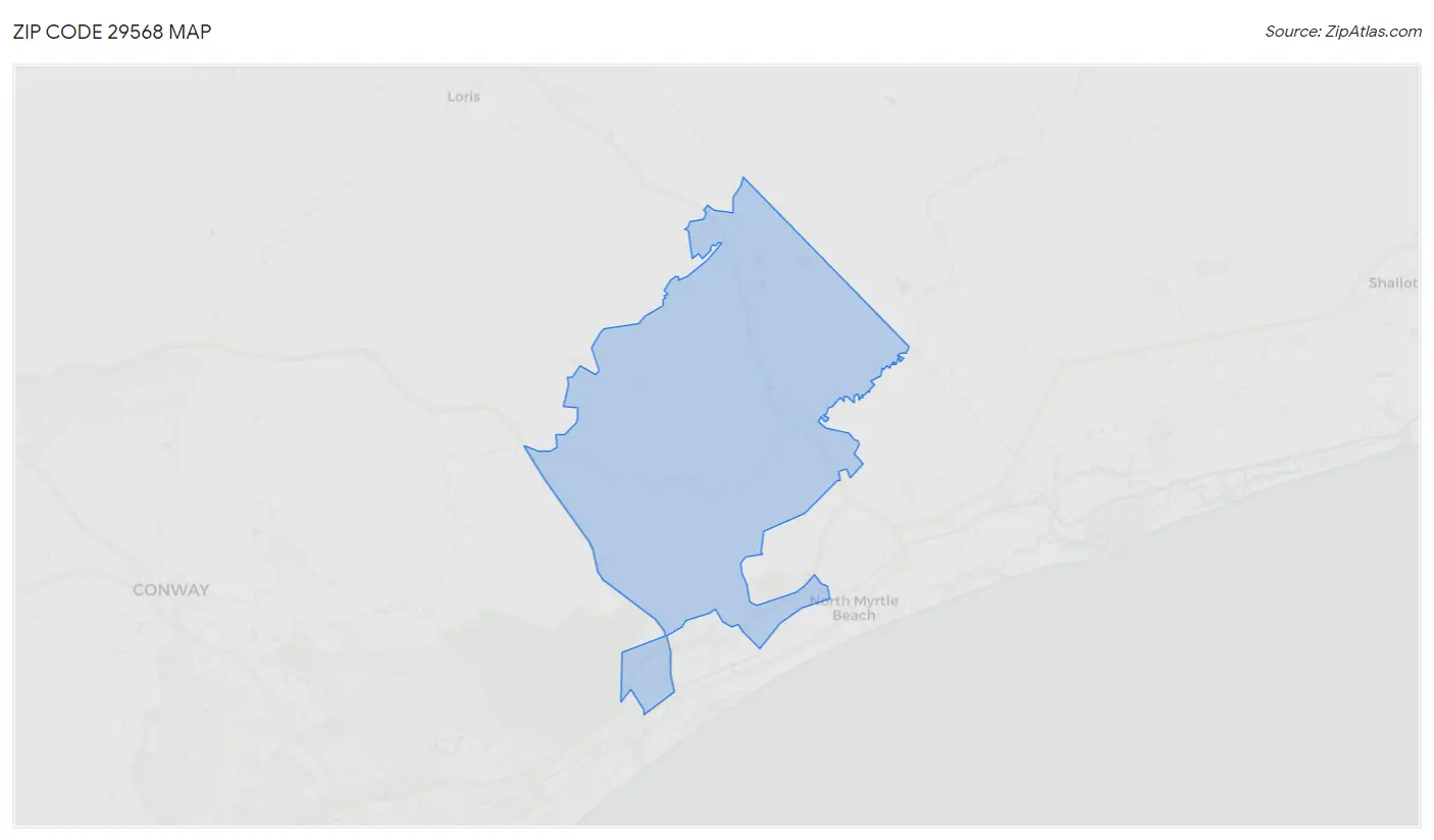 Zip Code 29568 Map