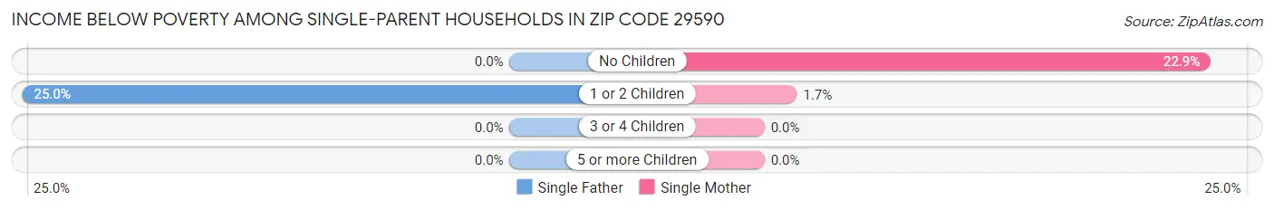 Income Below Poverty Among Single-Parent Households in Zip Code 29590