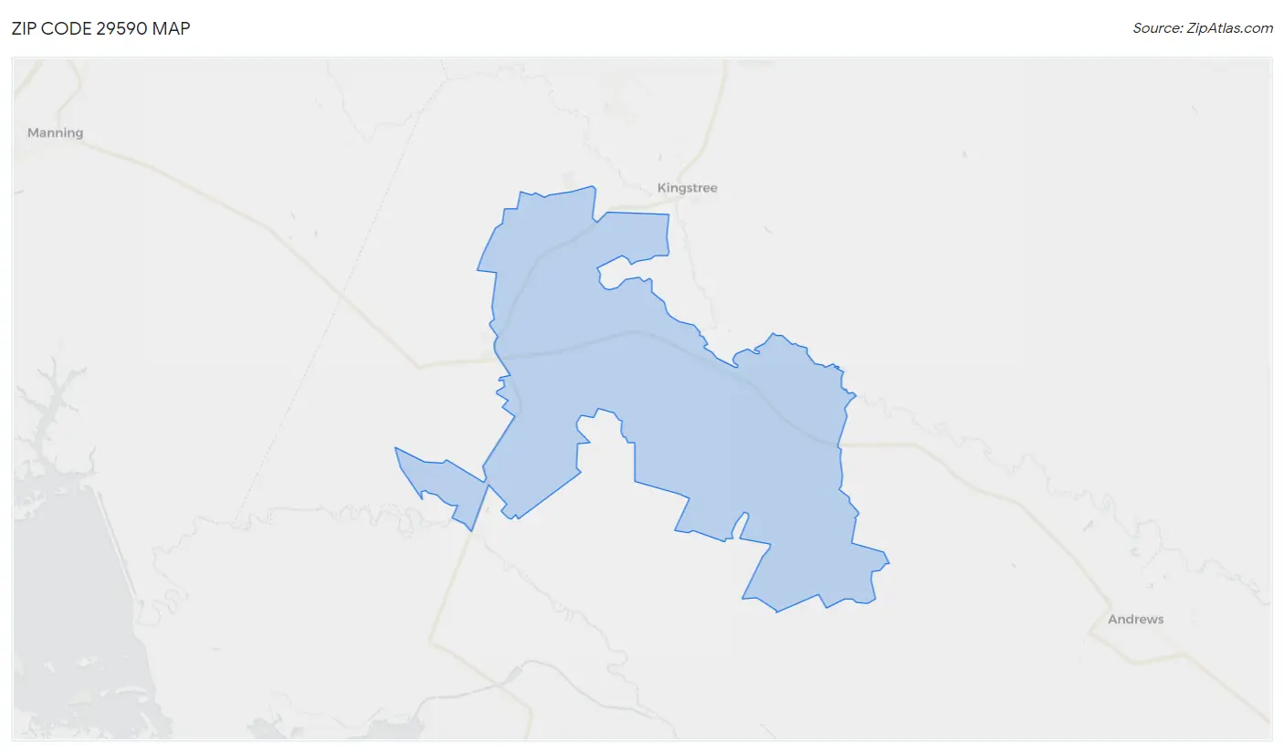 Zip Code 29590 Map