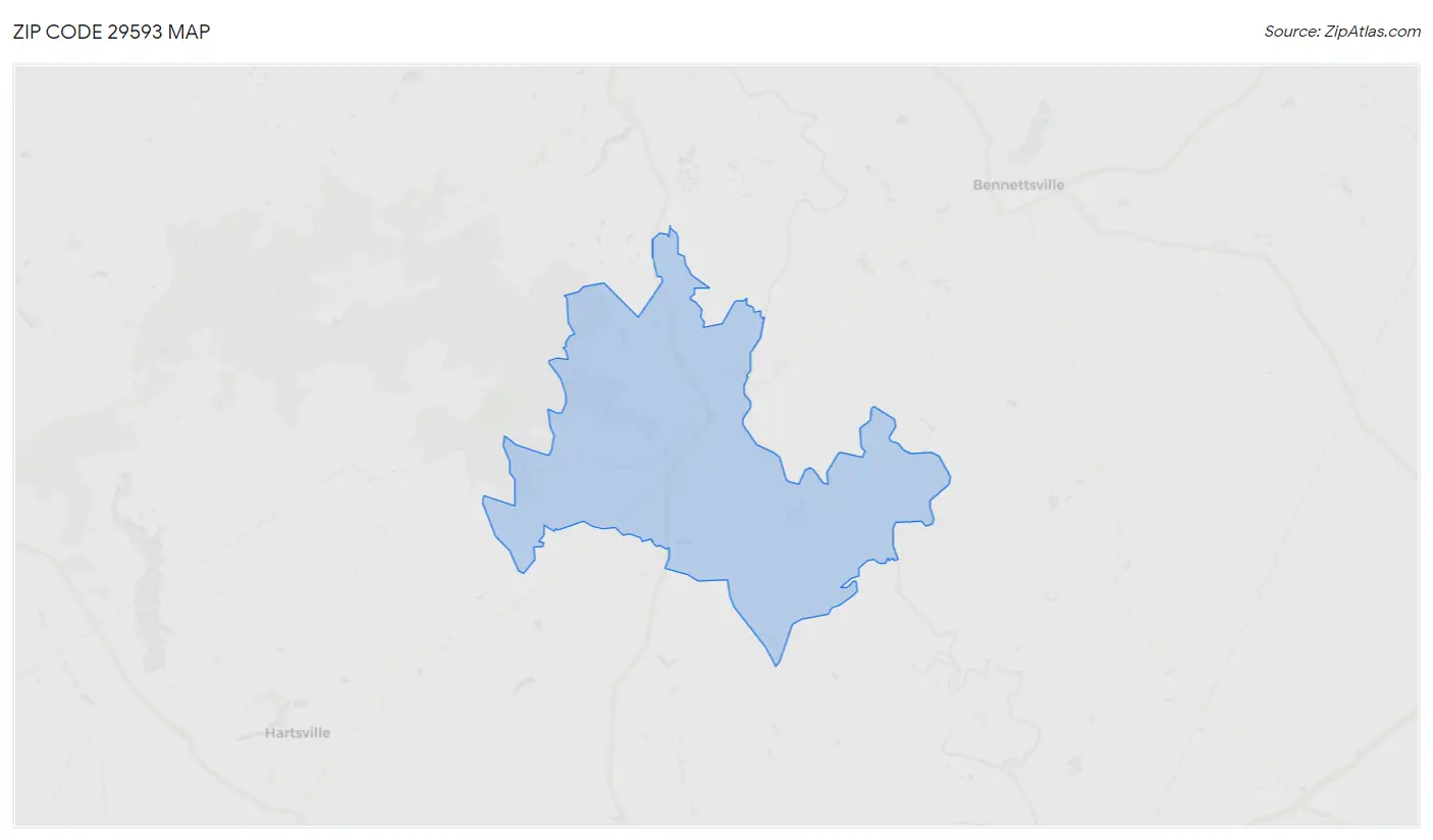 Zip Code 29593 Map