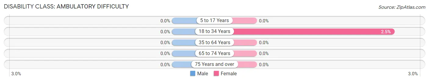 Disability in Zip Code 29614: <span>Ambulatory Difficulty</span>