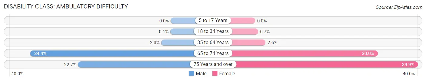 Disability in Zip Code 29631: <span>Ambulatory Difficulty</span>