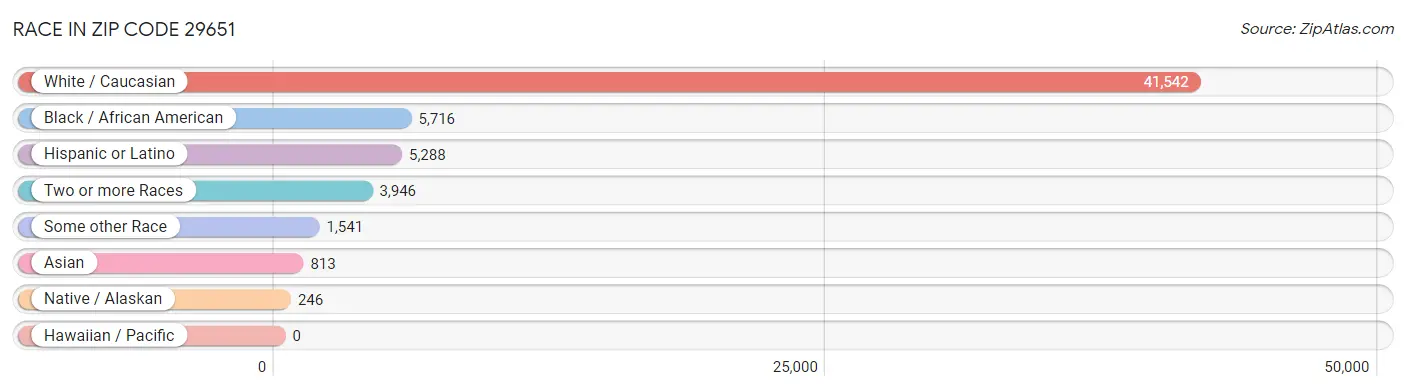 Race in Zip Code 29651