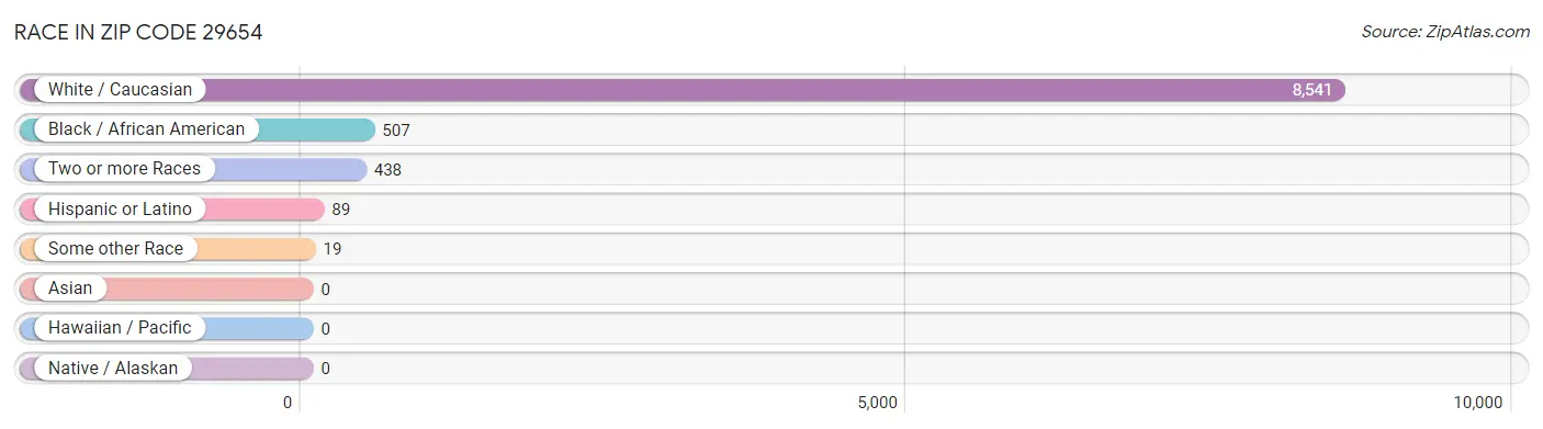 Race in Zip Code 29654