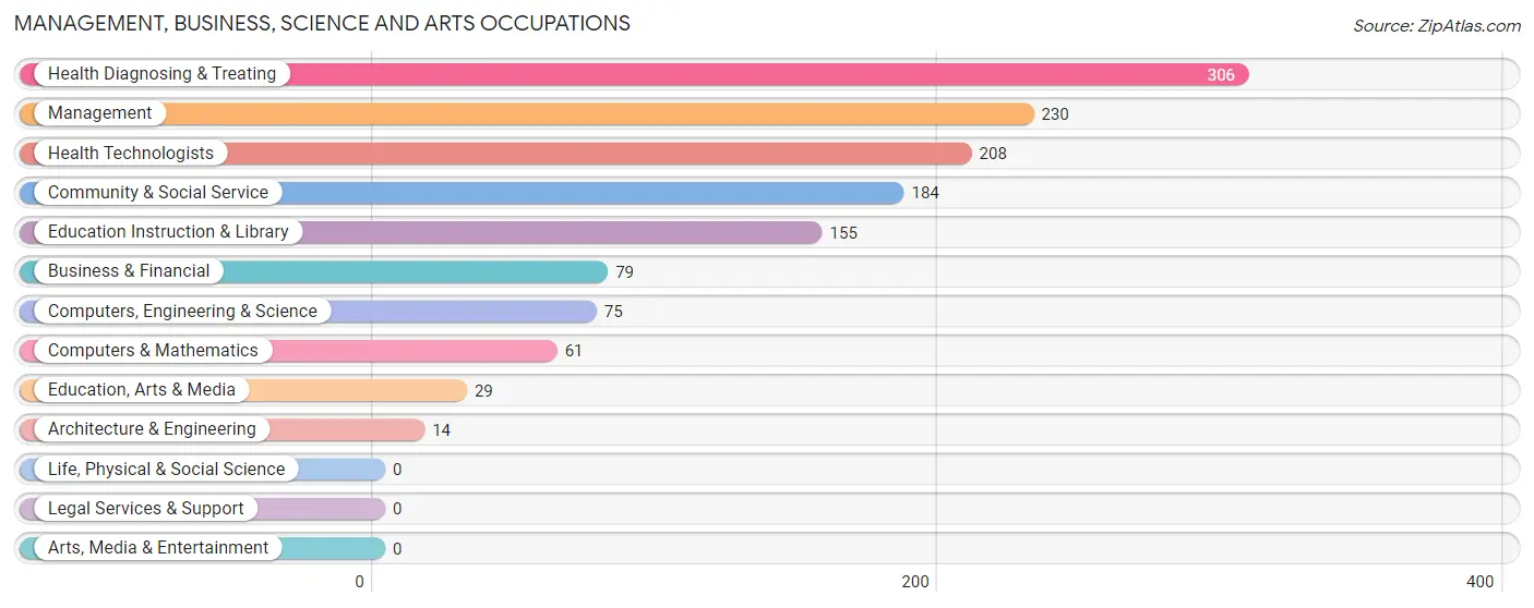 Management, Business, Science and Arts Occupations in Zip Code 29655