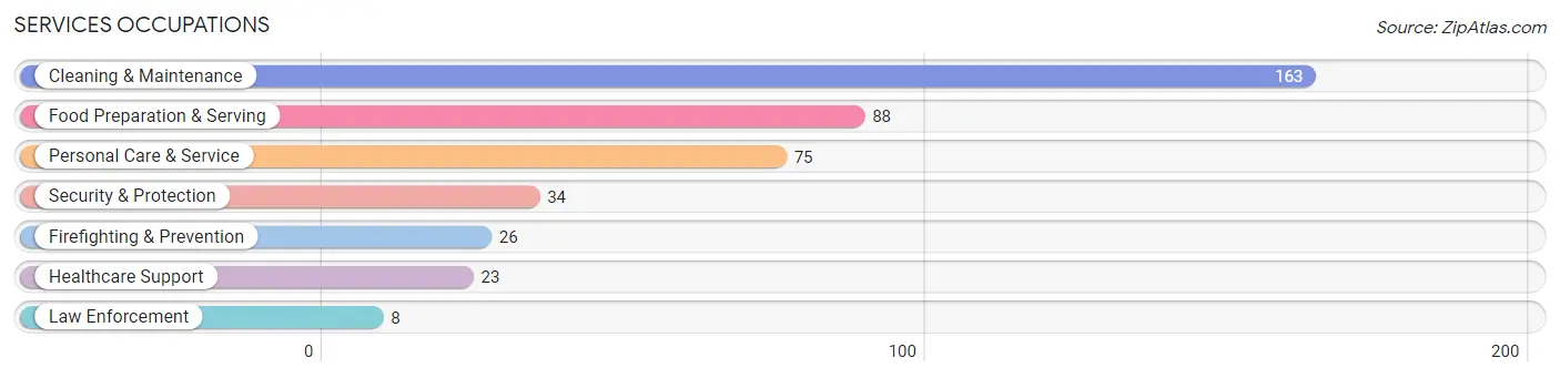 Services Occupations in Zip Code 29655