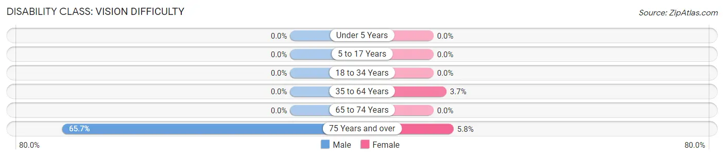 Disability in Zip Code 29714: <span>Vision Difficulty</span>