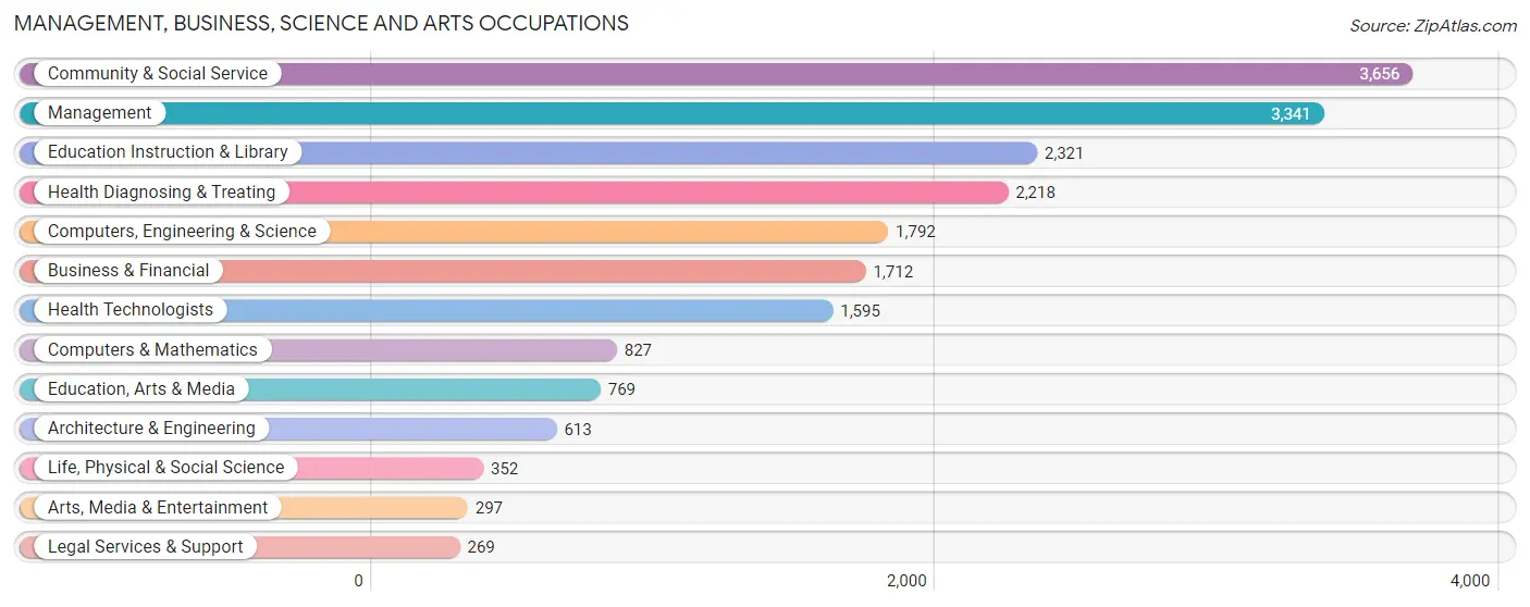 Management, Business, Science and Arts Occupations in Zip Code 29732