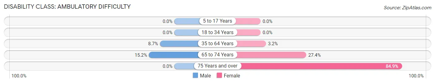 Disability in Zip Code 29929: <span>Ambulatory Difficulty</span>