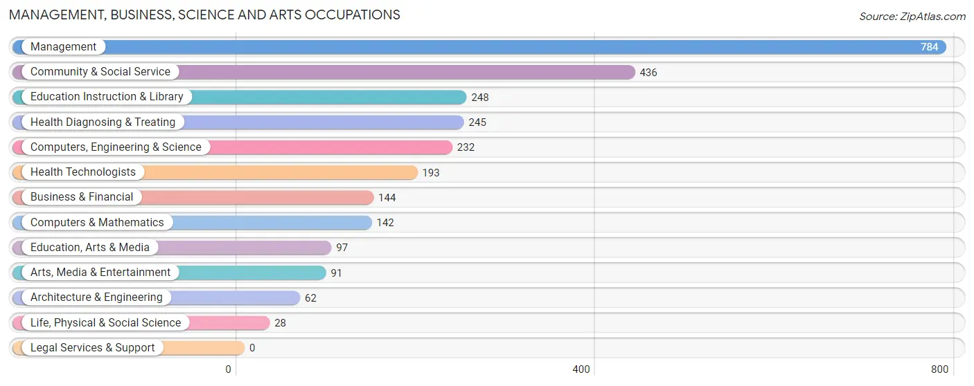 Management, Business, Science and Arts Occupations in Zip Code 30054