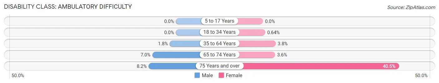 Disability in Zip Code 30092: <span>Ambulatory Difficulty</span>