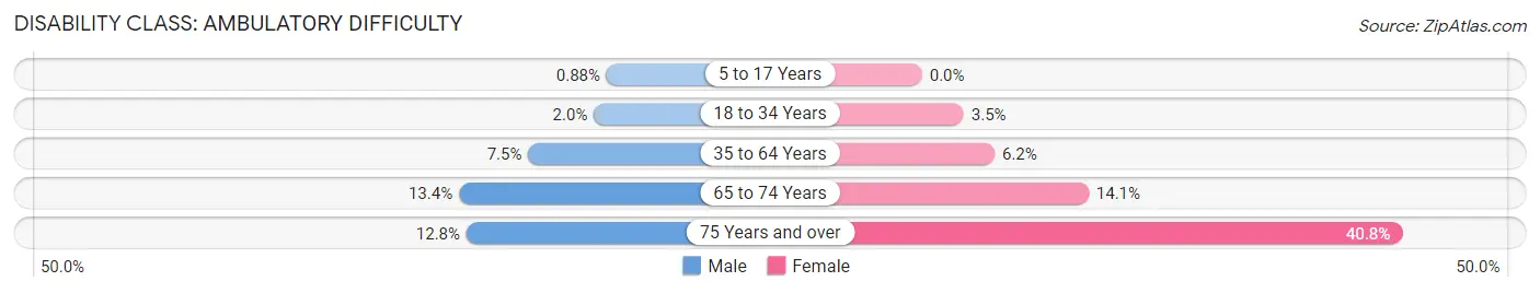 Disability in Zip Code 30102: <span>Ambulatory Difficulty</span>