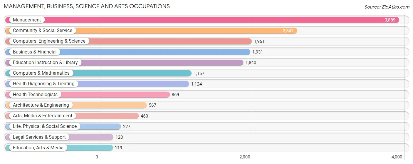 Management, Business, Science and Arts Occupations in Zip Code 30115