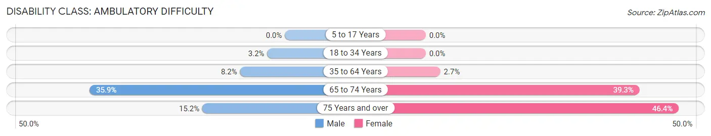 Disability in Zip Code 30216: <span>Ambulatory Difficulty</span>