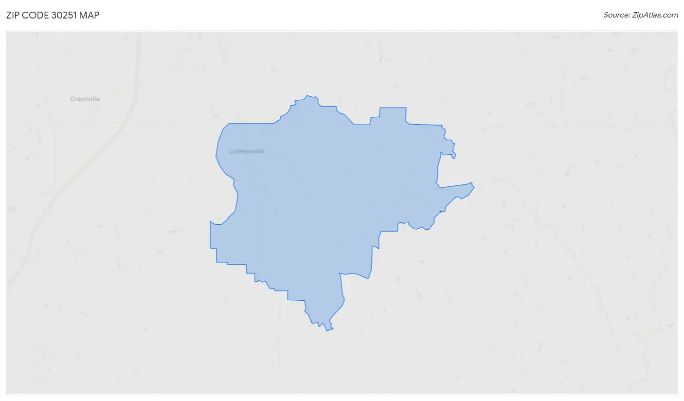 Zip Code 30251 Map