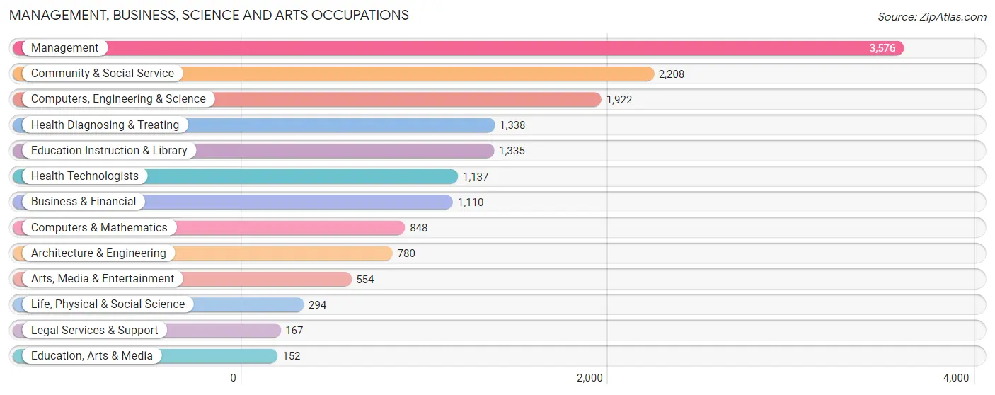 Management, Business, Science and Arts Occupations in Zip Code 30269