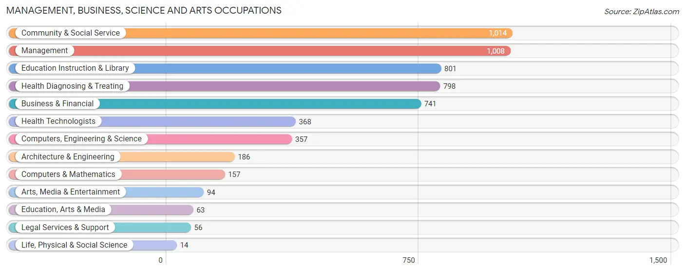 Management, Business, Science and Arts Occupations in Zip Code 30276