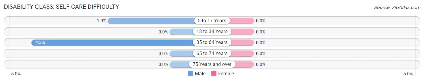 Disability in Zip Code 30295: <span>Self-Care Difficulty</span>