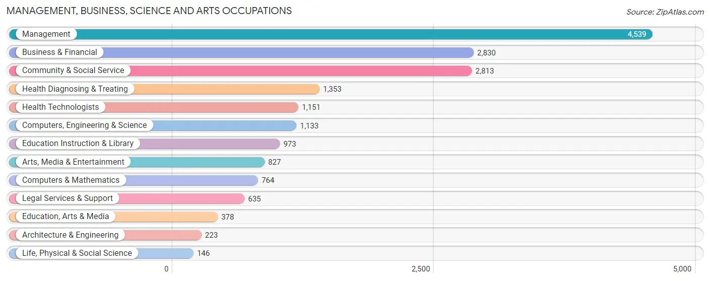 Management, Business, Science and Arts Occupations in Zip Code 30342