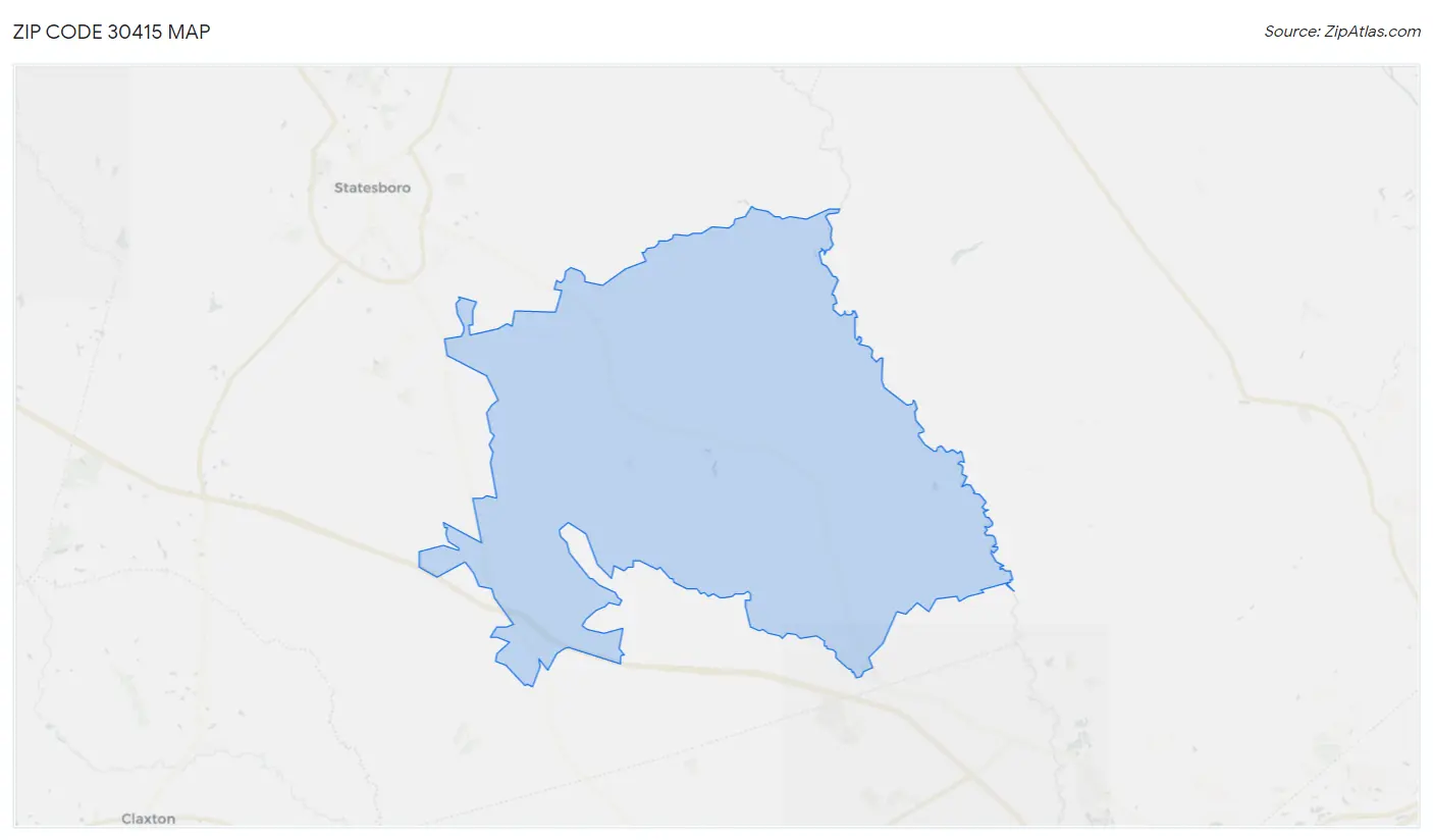 Zip Code 30415 Map