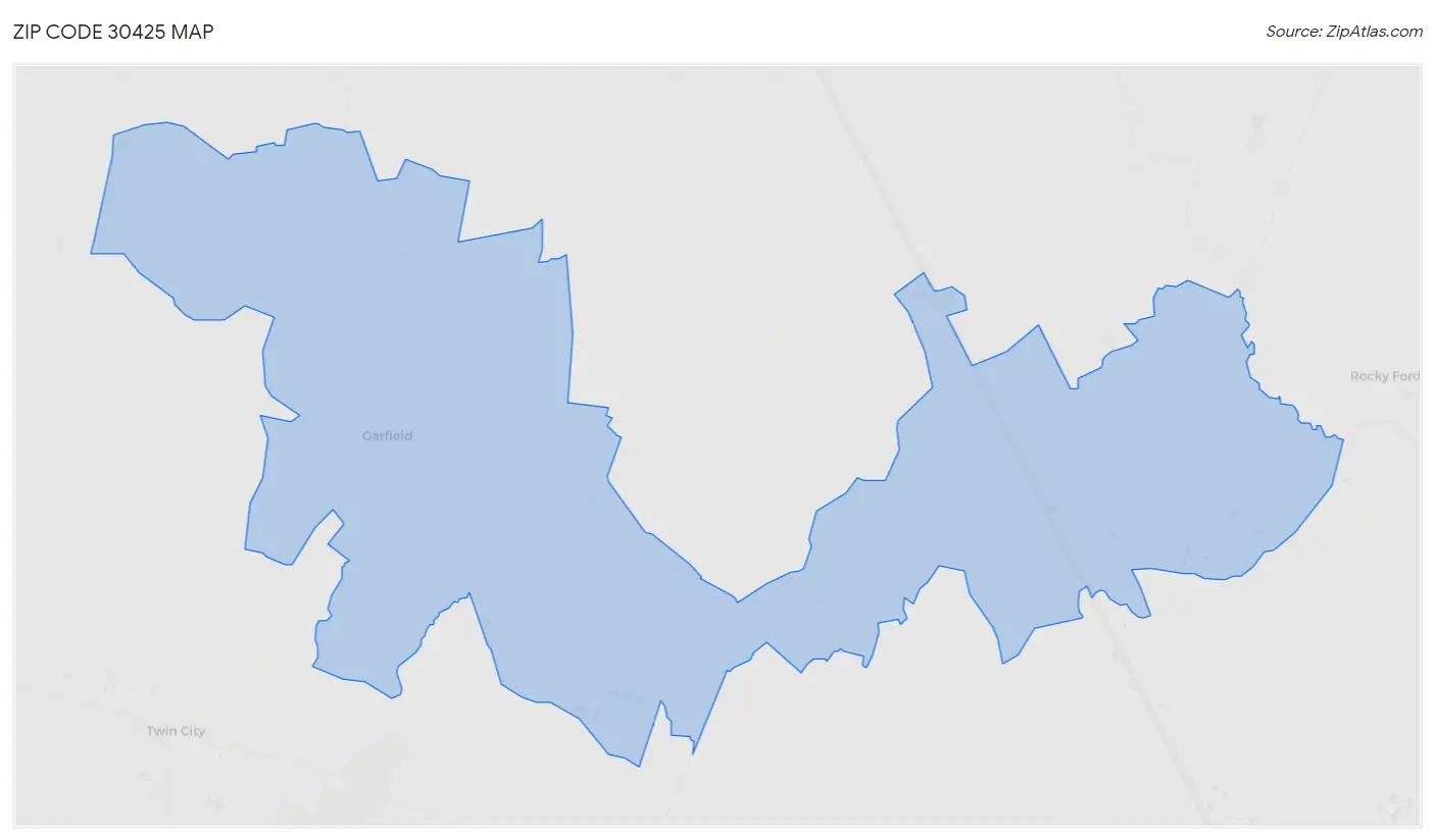 Zip Code 30425 Map